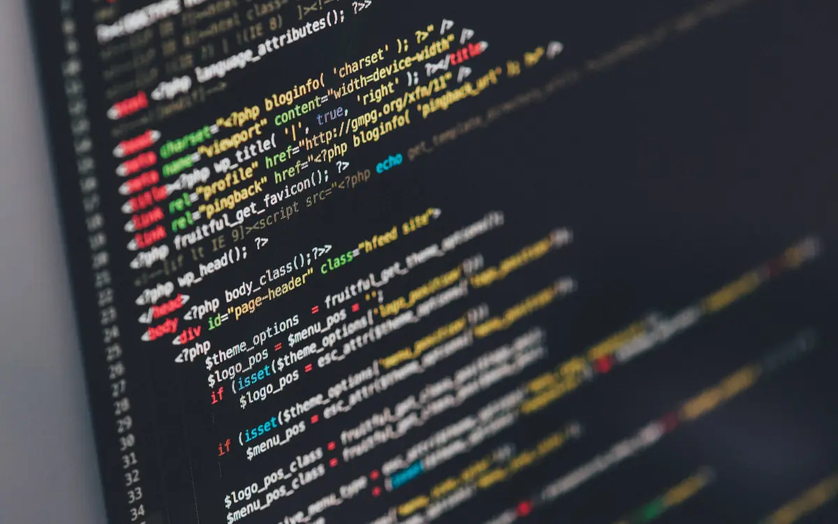 Colourful source code in a code editor